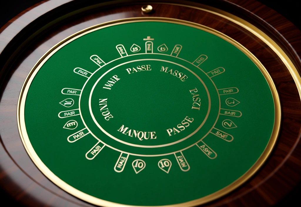 Schéma de tapis de roulette français