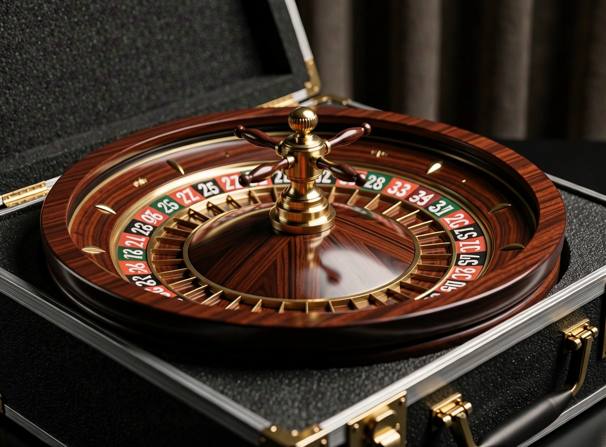 Cylindre de roulette en caisse de transport